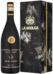 Вино La Scolca Gavi dei Gavi DOCG special black bottle gift box, 2019, 0.75 л