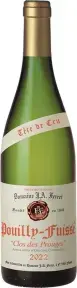Вино Domaine J.A. Ferret Pouilly-Fuisse Tete de Cru Clos des Prouges AOC, 2022, 0.75 л