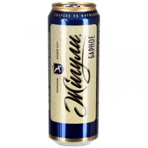 Пиво Zhiguli Barnoe in can 0.9 л