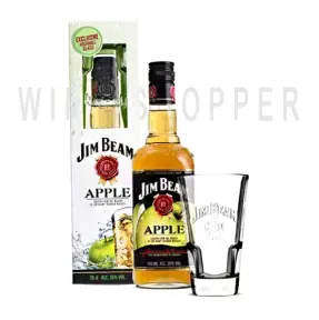 Виски Jim Beam Apple with 1 glasse 0.7 л