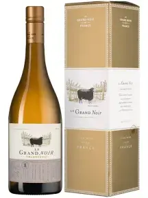 Вино Le Grand Noir Chardonnay Pays d'Oc IGP, gift box, 2023, 0.75 л