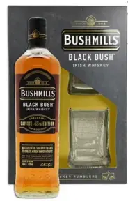 Виски Bushmills Black Bush Caviste Edition, gift box with 2 glasses, 0.7 л