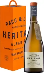 Вино Paco & Lola Heritage Albarino Rias Baixas DO, gift box, 0.75 л