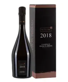 Шампанское Francis Orban Millesime Extra Brut Champagne AOC gift box, 2018, 0.75 л