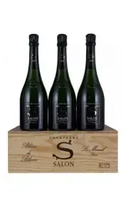 Шампанское Salon S Blanc des Blancs set of 3 bottles in wooden box, 2013, 0.75 л