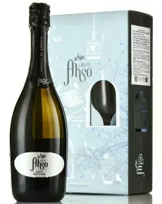 Игристое вино Ahso Brut, gift box with glass, 0.75 л