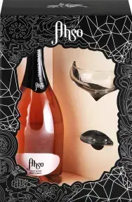 Игристое вино Ahso Brut Rose, gift box with glass, 0.75 л