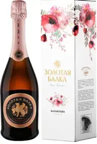 Игристое вино Золотая Балка Брют Розовое, в подарочной упаковке, 0.75 л