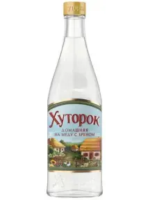 Ликер Хуторок Домашняя на Меду с Хреном настойка горькая, 0.5 л