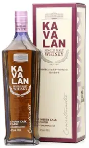 Виски Kavalan Concertmaster Sherry Cask Finish gift box 0.7 л