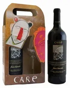 Вино Care Finca Bancales Carinena DO, gift box with glass, 2021, 0.75 л