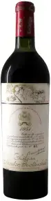 Вино Chateau Mouton Rothschild Pauillac AOC Premier Grand Cru Classe, 1951, 0.75 л