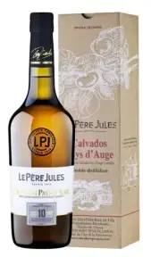 Кальвадос Le Pere Jules 10 Years Old AOC Calvados Pays d'Auge, gift box, 1.5 л