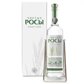 Водка Чистые Росы на качелях в подарочной коробке 3 л