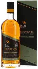 Виски M&H Elements Peated gift box 0.7 л