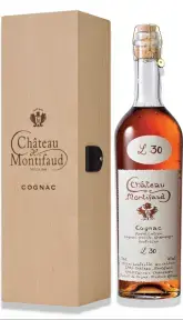 Коньяк Коньяк Chateau de Montifaud 30 Years Old, Fine Petite Champagne AOC, wooden box, 0.7 л