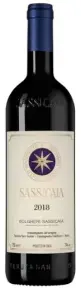 Вино Sassicaia, 2018 0.75 л