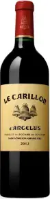 Вино Le Carillon de l'Angelus Saint-Emilion AOC, 2012, 0.375 л
