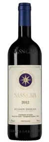 Вино Sassicaia, 2012, 0.75 л