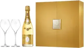 Шампанское Cristal AOC gift set with 2 glasses 2013 0.75 л