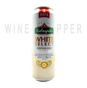 Пиво Kalnapilis White Select ж/б 0.568 л