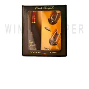 Коньяк COMTE JOSEPH VSOP, gift box with 2 glasses, 0.7 л