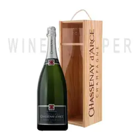 Игристое вино Chassenay d'Arce Cuvee Premiere dans l'emballage en bois 3 л