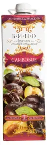 Вино Сливовое Полусладское, 1 л