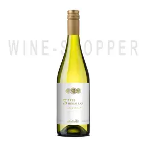 Вино Santa Rita 3 Tres Medallas Chardonnay 2016 0.75 л