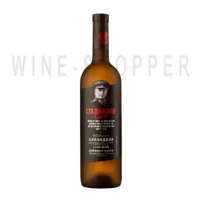 Вино Сталинское слово Цинандали, матовая бутылка, 0.75 л