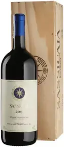 Вино Sassicaia, 2005, wooden box, 1.5 л