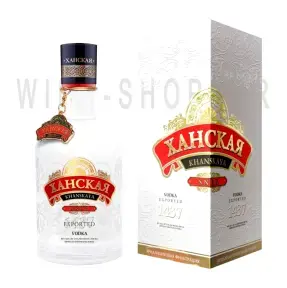 Водка Ханская Снег Эдишн в подарочной коробке 0.5 л