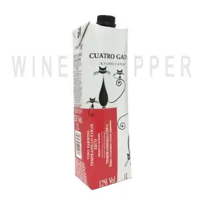 Вино Cuatro Gatos Tempranillo-Syrah 1 л