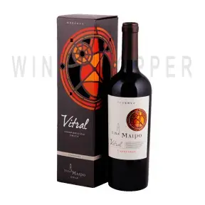 Вино Maipo Vitral Carmenere Reserva in a gift box 2015 0.75 л