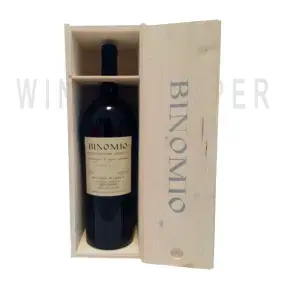 Вино Binomio Montepulciano d'Abruzzo DOC Riserva wooden box 2013 1.5 л