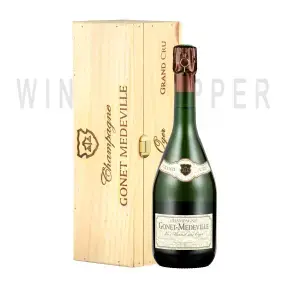 Шампанское Extra Brut Champ D'alouette Grand Cru Mesnil-sur-oger Champagnes Gonet-Medeville Gift Box 2004 0.75 л