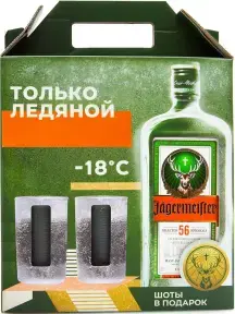 Ликер Jagermeister gift box with 2 glasses 0.7 л