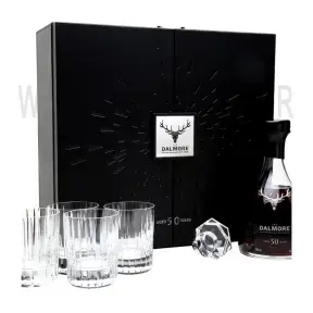 Виски Dalmore 50 Years Old gift set with 4 glasses 4 coasters stopper and book 0.7 л