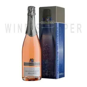 Игристое вино Simonnet-Febvre Cremant de Bourgogne Brut Rose gift box 0.75 л