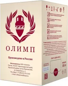 Вино Олимп Жемчужина Муската, 10 л