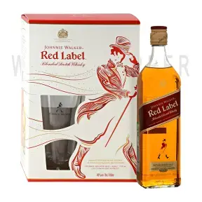 Виски Johnnie Walker Red Label gift box with 1 glass 0.7 л