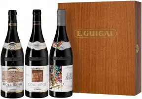 Вино E. Guigal, La-La-La, gift box of 3 bottles, 0.75 л