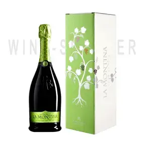 Игристое вино La Montina Franciacorta DOCG Extra Brut gift box 0.75 л