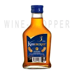 Коньяк Киновский Трехлетний фляга 0.1 л