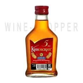 Коньяк Киновский пятилетний фляга 0.1 л