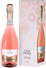 Игристое вино Casa Defra, Rose Extra Dry, gift box 0.75 л