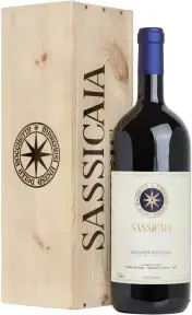 Вино Sassicaia, 2017, wooden box, 1.5 л