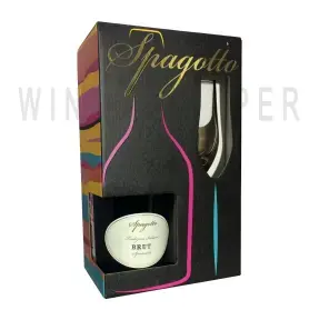 Игристое вино Spagotto Brut, gift set with glass 0.75 л
