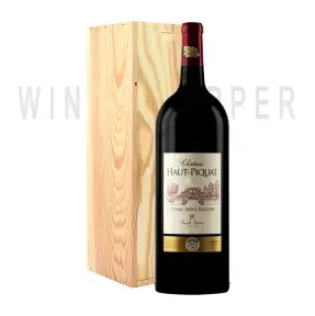 Вино Chateau Haut-Piquat, Lussac Saint-Emilion AOC, 2004, wooden box 2004 1.5 л