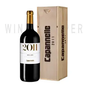Вино Capannelle Solare Vino da Tavola di Toscana Rosso IGT Sangiovese wooden box, 2011, 1.5 л